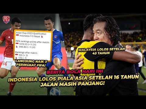 24 TIM YANG LOLOS KE PIALA ASIA! INDONESIA NAIK RANKING FIFA