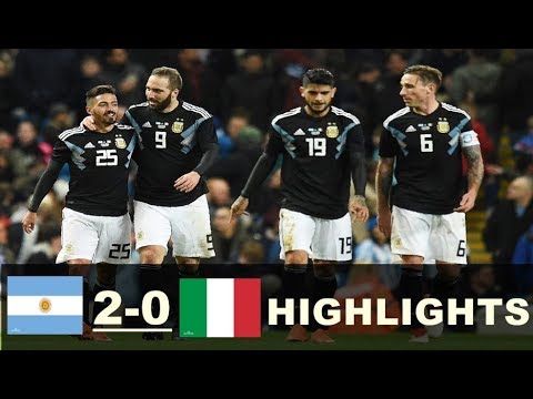 Argentina vs Italy 2-0  Extended Highlights - Friendly 23/03/2018 HD