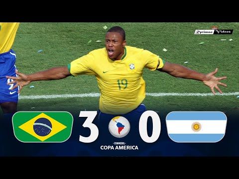 Brasil 3 x 0 Argentina ● 2007 Copa América Final Extended Goals & Highlights HD