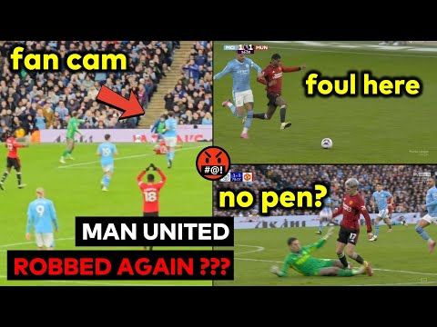 🤬 Referee robbed Man United AGAIN? Ederson tackle on Garnacho but no penalty for Man United