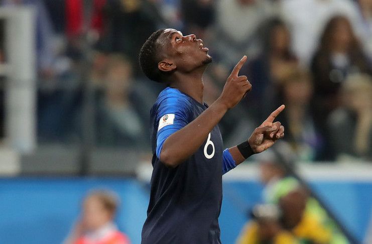 paul Pogba dedikasikan kemenangan timnas Prancis di semifinal Piala Dunia 2018 untuk 12 anak-anak Thailand. (www.football5star.net / zimbio.com) barcelona