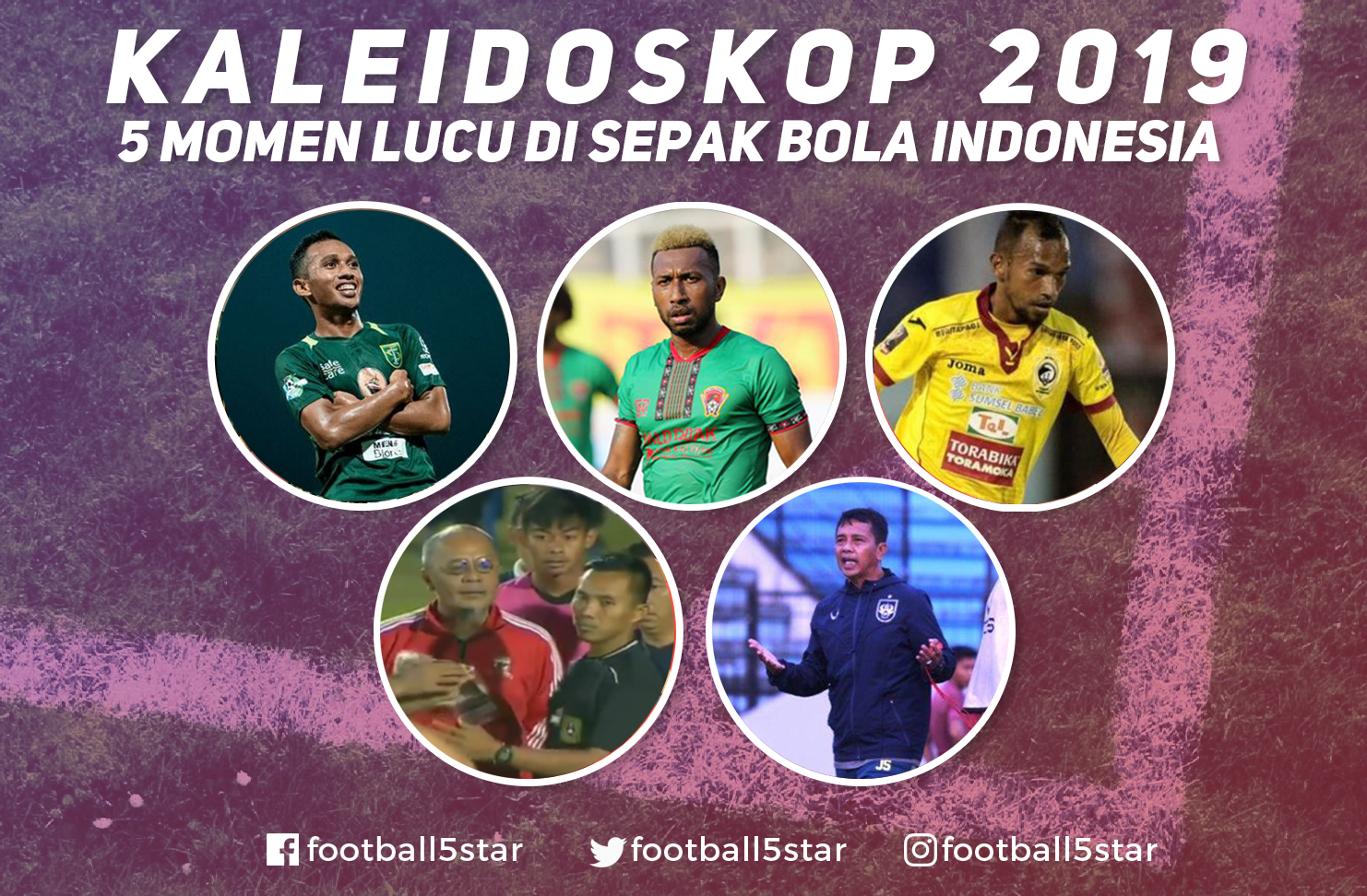Kaleidoskop 2019: 5 Momen Lucu di Sepak Bola Indonesia