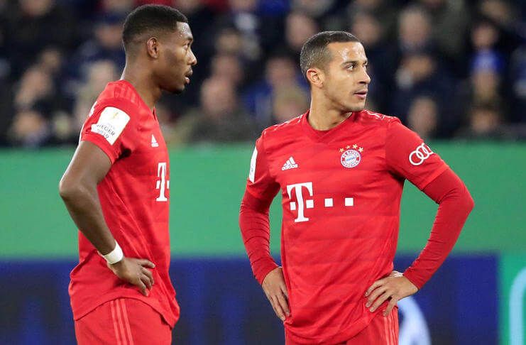 David Alaba dan Thiago Alcantara belum menyepakati kontrak baru yang disodorkan Bayern Munich.