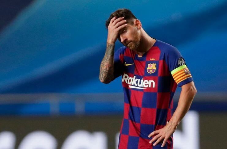 Lionel Messi dibuat bingung oleh rencana Ronald Koeman di Barcelona. (news.sky.com)