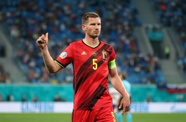 Laga Belgia vs Portugal jadi tantangan tersendiri bagi Jan Vertonghen untuk mematikan Cristiano Ronaldo.