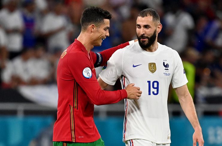 Portugal vs Prancis, Cristiano Ronaldo Karim Benzema - Twitter @EURO2020
