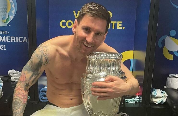 Foto Lionel Messi dengan Trofi Copa America Pecahkan Rekor Instagram
