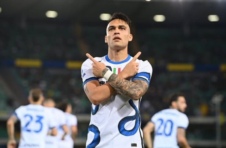 Lautaro Martinez gol, Hellas Verona vs Inter Milan - Twitter @Inter_en