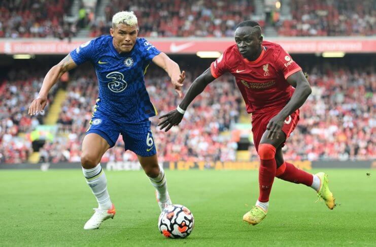 Liverpool vs Chelsea, Thiago Silva vs Sadio Mane - Twitter @ChelseaFC