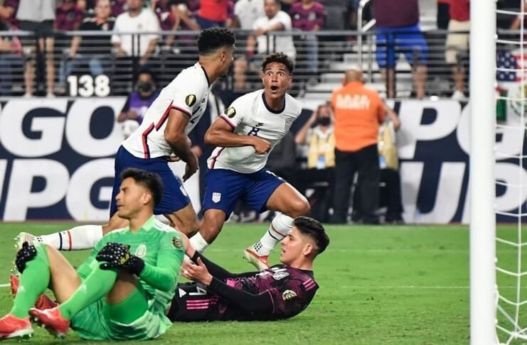 Miles Robinson mencetak gol tunggal pada laga AS vs Meksiko dalam final Piala Emas 2021.