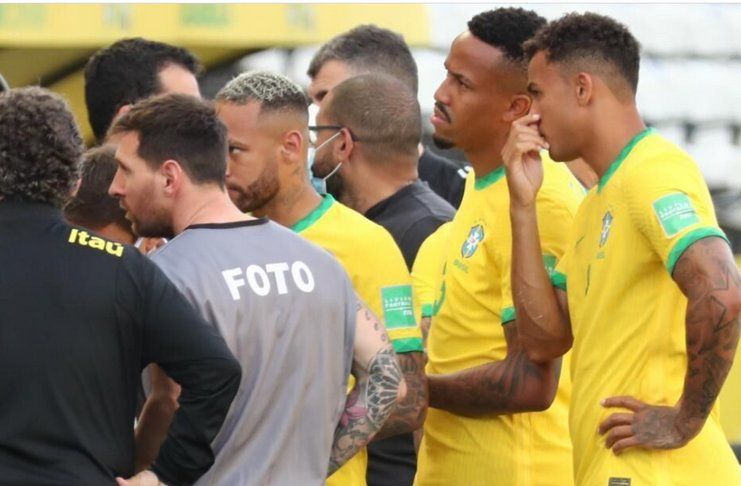 Brasil vs Argentina Dihentikan karena Pelanggaran Prokes