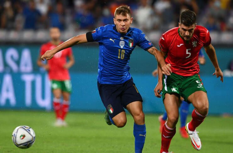 Italia vs Bulgaria, Nicolo Barella - Twitter @Azzurri