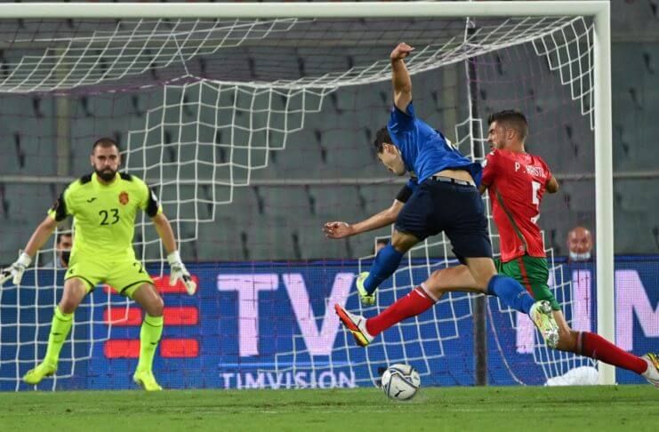 Italia vs Bulgaria, gol Federico Chiesa - Twitter @Azzurri