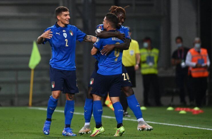 Italia vs Lithuania, Giacomo Raspadori, Moise Kean, Giovanni Di Lorenzo - Twitter @Azzurri