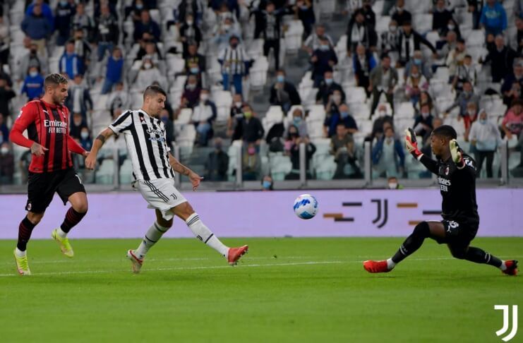 Juventus vs AC Milan, Alvaro Morata 1 - Twitter @juventusfce