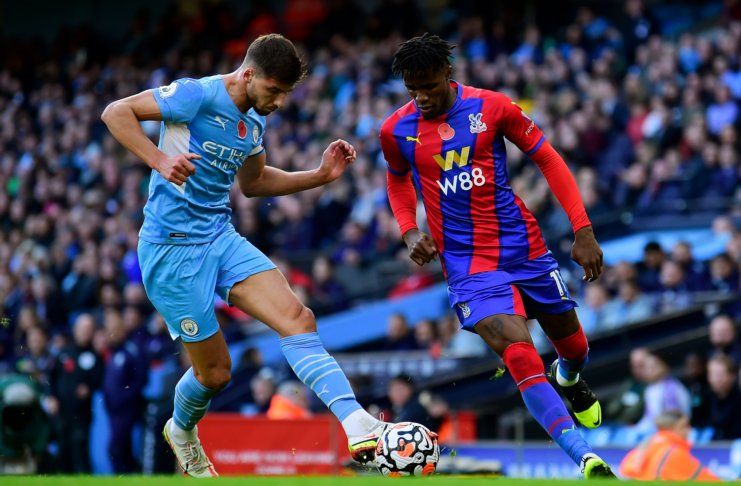 Manchester City vs Crystal Palace Wilfried Zaha - Twitter @CPFC