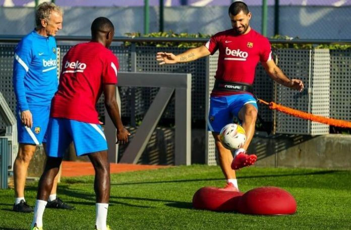 Sergio Aguero dan Ousmane Dembele Sudah Mulai Pulih dari Cedera (Barcelona Twitter)