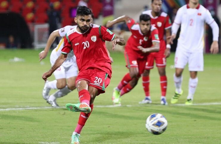 Timnas Oman sudah berlatih penalti sebelum laga lawan timnas Vietnam.