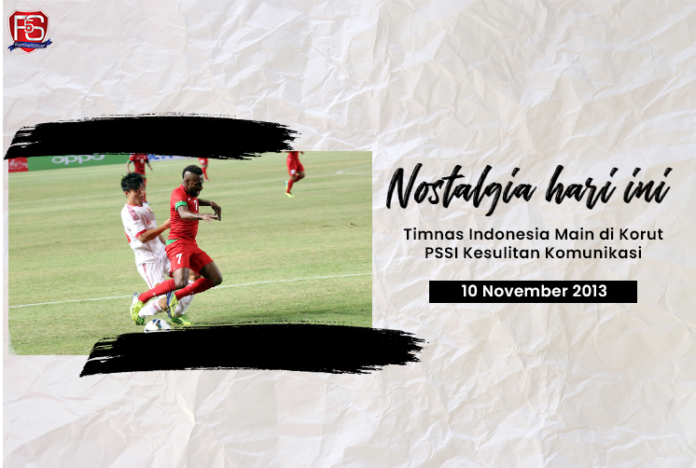 Football5Star.com, Indonesia - Hari ini, 2013 lalu timnas Indonesia berkesempatan mentas di Korea Utara dengan melakoni sebuah laga uji coba