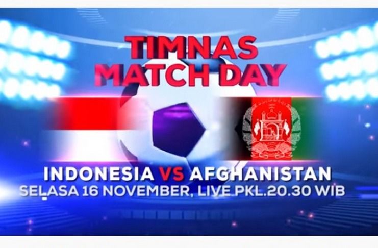 Jadwal Live TV Timnas Indonesia vs Afghanistan