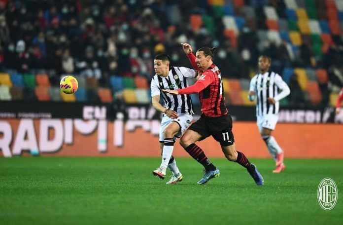 Udinese vs AC Milan Zlatan Ibrahimovic Selamatkan I Rossoneri dari Kekalahan (@acmilan)