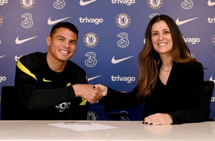 Chelsea Resmi Perpanjang Kontrak Thiago Silva (@ChelseaFC)