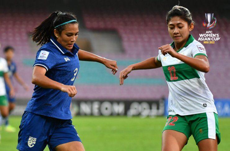 Thailand vs Indonesia, Piala Asia Putri 2022, Zahra Muzdalifah - Twitter @afcasiancup