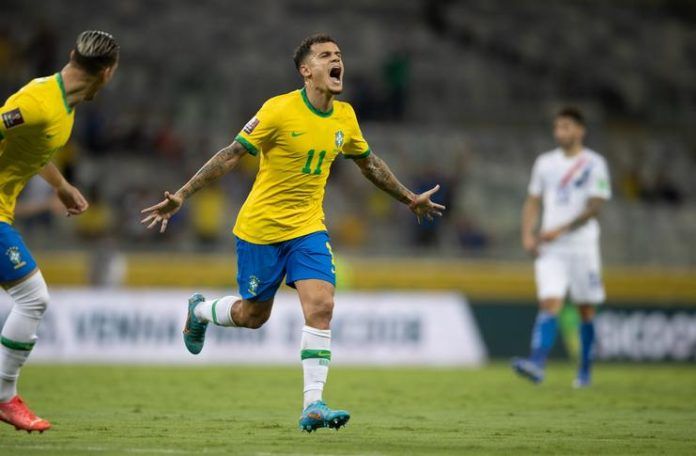 Brasil vs Paraguay - Kualifikasi Piala Dunia 2022 - Philippe Coutinho - @cbf_futebol