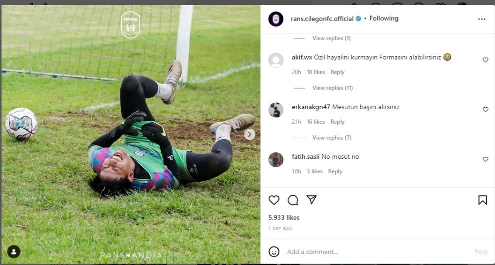 Gara-Gara Mesut Oezil, Fans Fenerbahce Serang Rans Cilegon FC