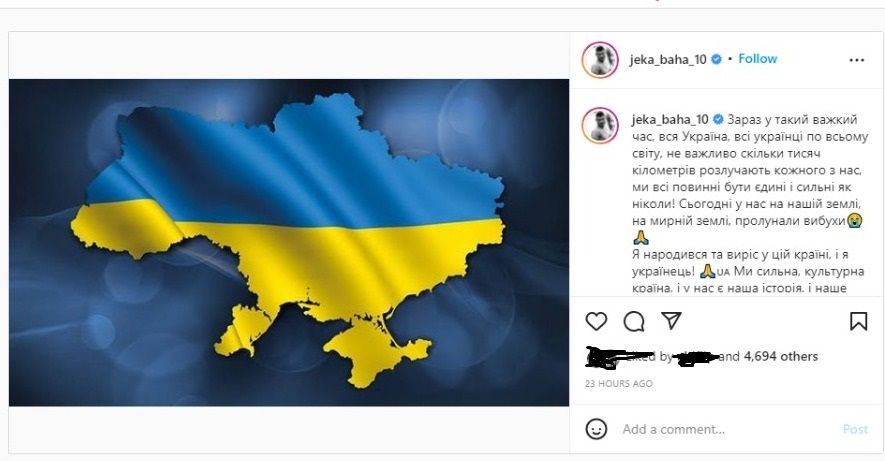 Yevhen Bokhashvili Menjerit Ukraina Diinvasi Rusia