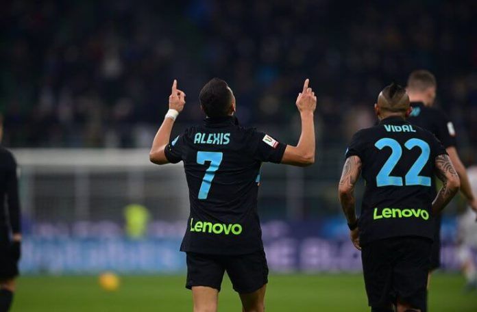 Inter vs AS Roma Alexis Sanchez dan Edin Dzeko Kirim I Nerazzurri ke Semifinal 2 (@inter_en)