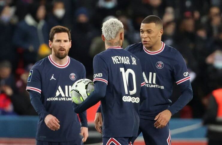  Mbappe - Neymar, Lionel Messi (Getty Images)