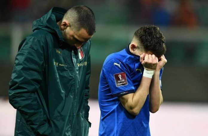 Jorginho sangat terpukul oleh kagagalan timnas Italia lolos ke Piala Dunia 2022.