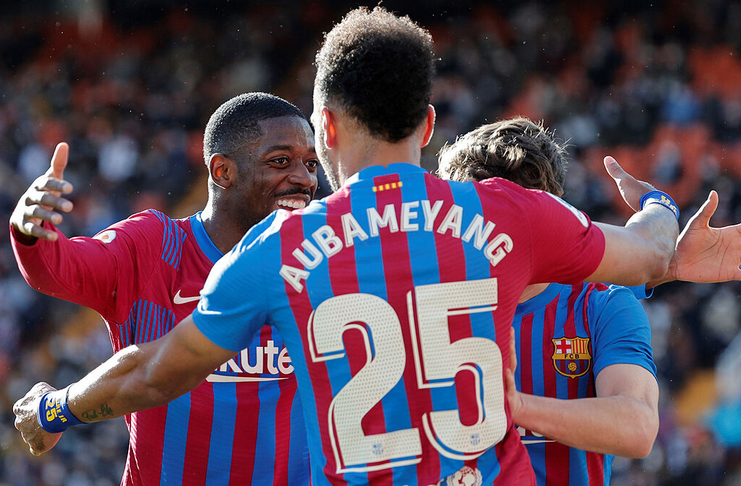 Ousmane Dembele - Pierre-Emerick Aubameyang - Barcelona - Marca