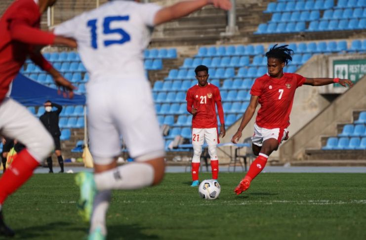Ronaldo Kwateh, timnas U-19 Indonesia vs Daegu University - PSSI
