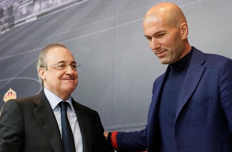 Florentino Perez Tak Yakin Zinedine Zidane Mau Latih PSG (BeSoccer)
