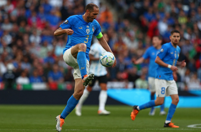 Giorgio Chiellini - Timnas Italia - Finalissima 2022 - @azzurri