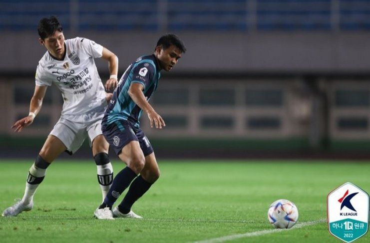 Asnawi Mangkualam, Ansan Greeners vs Jeonnam Dragons - K League