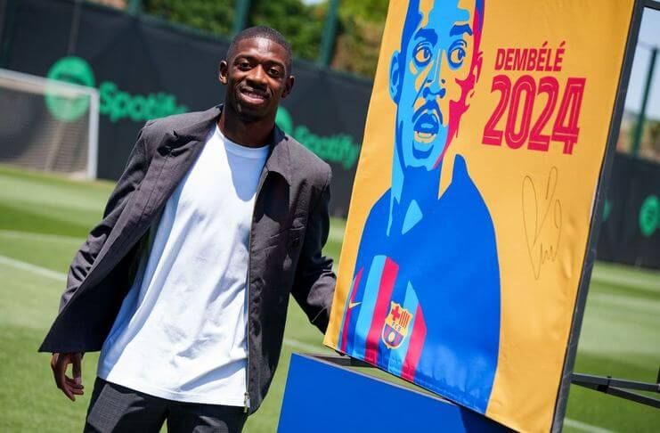 Joan Laporta Senang Ousmane Dembele Mau Turunkan Gajinya (@fcbarcelona)