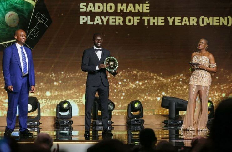 Sadio Mane untuk kali kedua terpilih sebagai Pemain Terbaik Afrika.