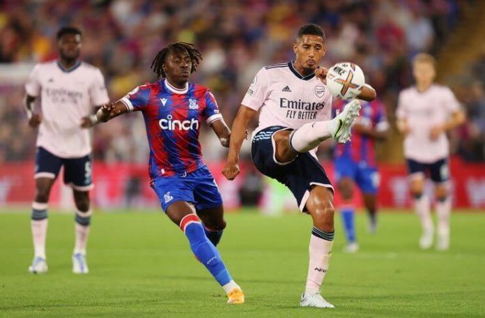 Arsenal Kalahkan Crystal Palace 2-0, Performa William Saliba Disorot (@FabrizioRomano)