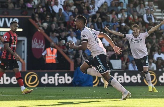 Gol Spektakuler William Saliba Warnai Kemenangan Arsenal Lawan Bournemouth (football.london)