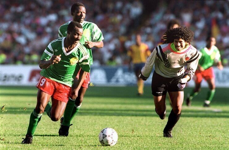 Roger Milla tercatat dalam fakta Piala Dunia sebagai orang yang 2 kali menjebol gawang Kolombia di Piala Dunia 1990.