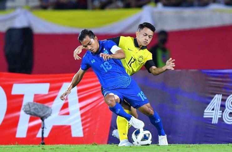 Chanathip Songkrasin hanya main 15 menit saat timnas Thailand melawan timnas Malaysia.