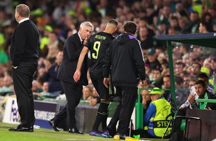 Kemenangan Real Madrid Lawan Celtic Memakan Korban - Carlo Ancelotti Karim Benzema (@Footballespana_)