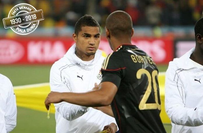 Kevin-Prince dan Jerome Boateng membuat sejarah dalam catatan fakta Piala Dunia saat bersua di Johannesburg pada 2010.