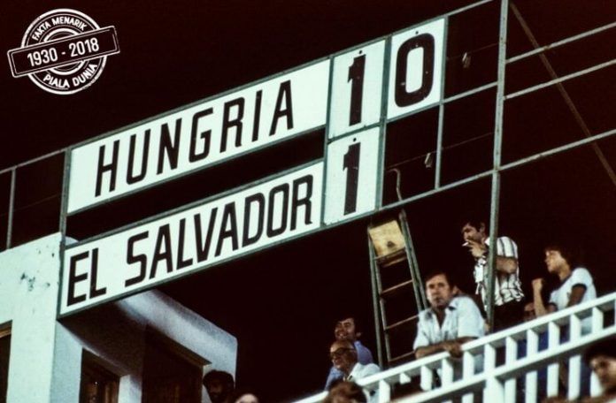 Laga Hungaria vs El Salvador masuk dalam catatan fakta Piala Dunia.
