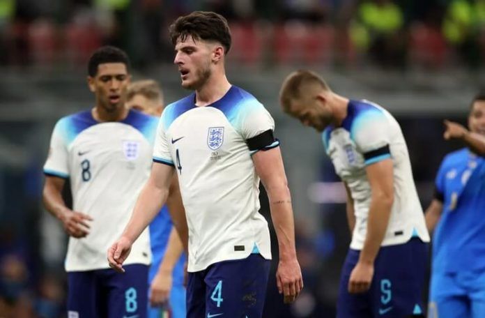 Roberto Mancini Sebut Inggris Punya Peluang untuk Bisa Juara Piala Dunia - Declan Rice (The Guardian)