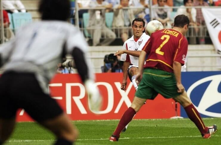 Jorge Costa membuka catatan unik pada laga AS vs Portugal di fase grup Piala Dunia 2002.
