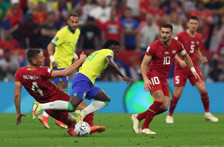 Brasil vs Serbia Richarlison Gemilang, Selecao Menang - Vinicius (@iF2is)